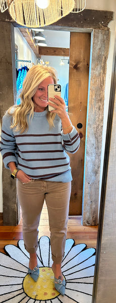 Boyfriend Stripe Sweater