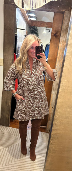 City Safari Dress - The Green Shelf Boutique