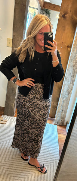 Izabel Leopard Skirt