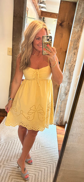 Bri Eyelet Detail Dress