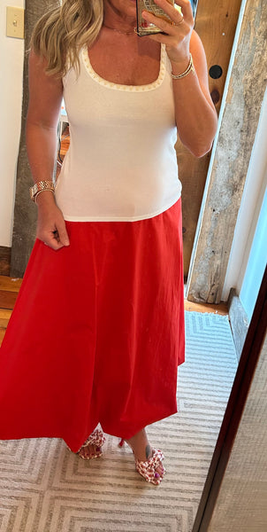 Jaidynn Whipstitch Rib Tank