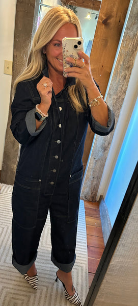 Relaxed Denim Jumpsuit