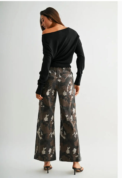 Camo HR Trouser with Side Tape Detail