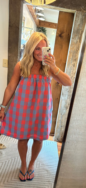 Plaid Cami Mini Dress