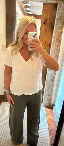 Nomad Slub V Neck Tee