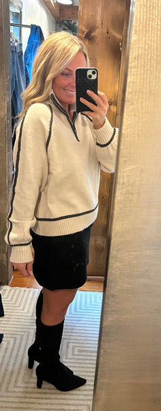 Alps Quarter Zip Sweater