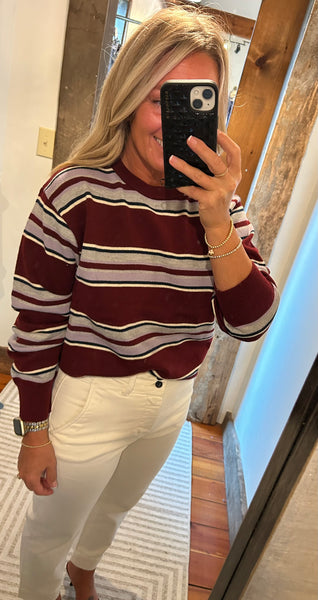 LS Stripe Pullover