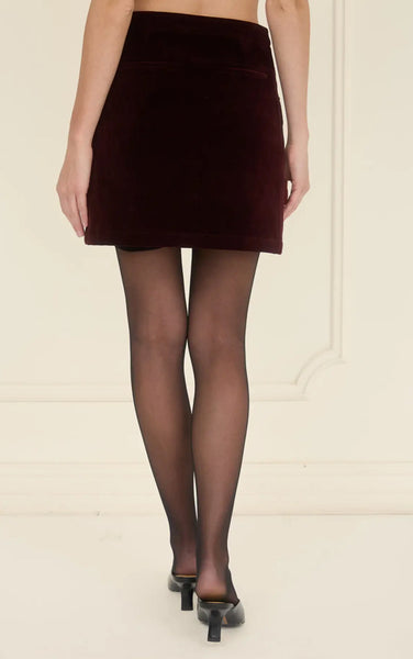 Velvet Mini Skirt