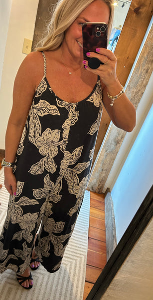 Flared Asha Floral Jumpsuit