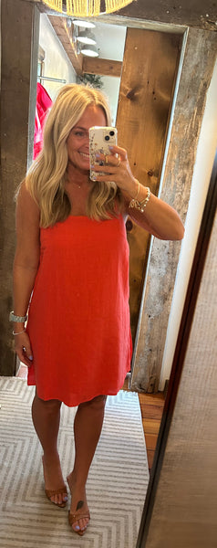 Clara Linen Mini Dress