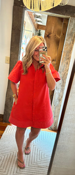 SS Button Down Dress
