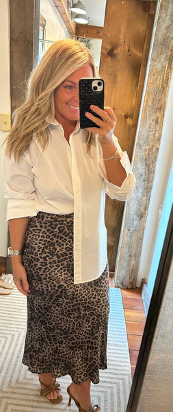 Izabel Leopard Skirt