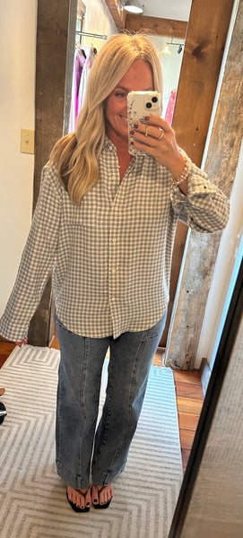 River Plaid Button Up