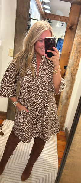 City Safari Dress - The Green Shelf Boutique