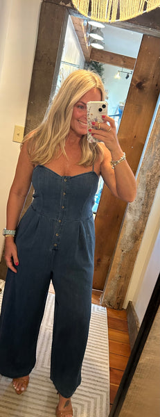 Angel Eyes Denim Jumpsuit