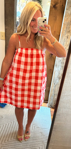 Plaid Cami Mini Dress