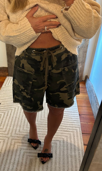 Camo Cargo Shorts