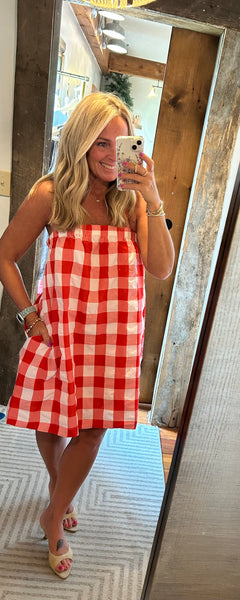 Plaid Cami Mini Dress