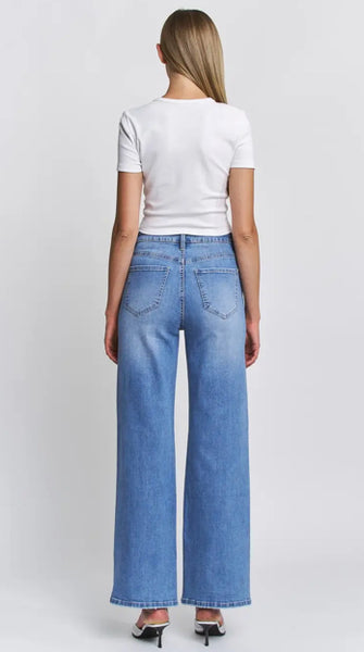 HR Wide Leg Embellished Jean