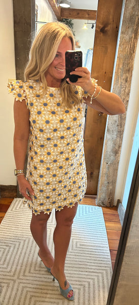 Violet Lace Shift Dress