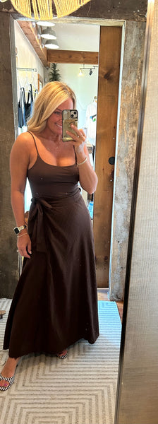 Salerno Wrap Midi Skirt