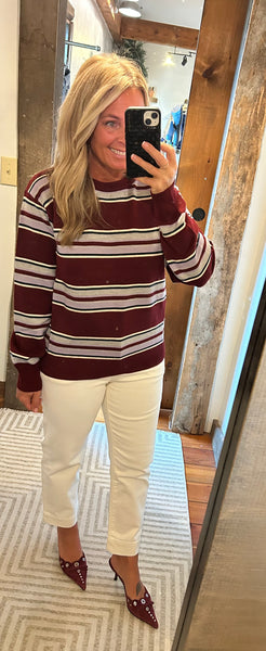 LS Stripe Pullover