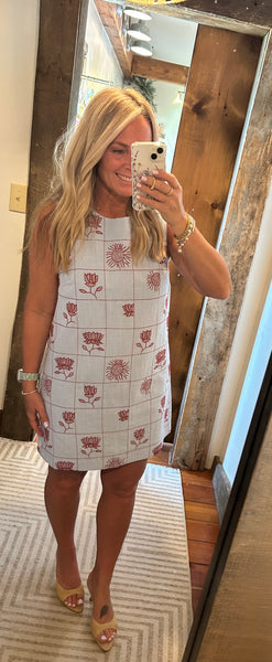 Fina Embroidered Mini Dress
