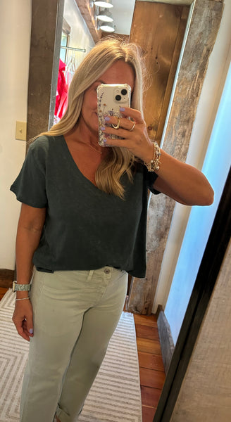Nomad Slub V Neck Tee