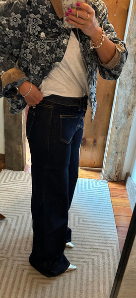 HR Button Fly Wide Leg Jean