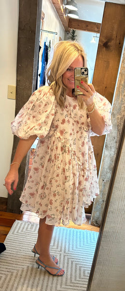 Isabelle Rose Print Dress