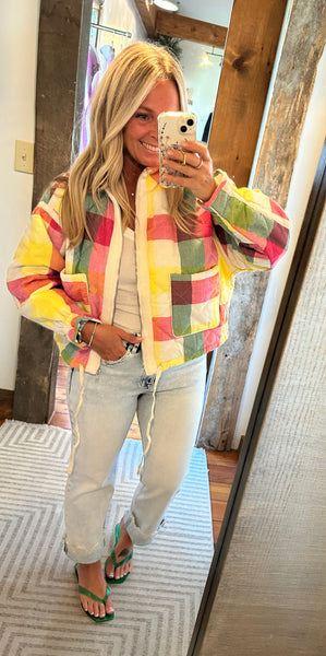 Josie Plaid Quilted Jacket