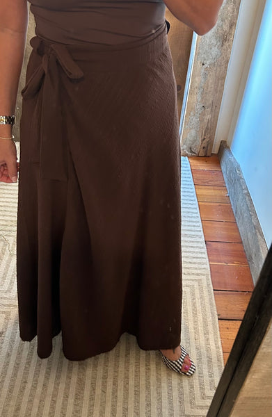 Salerno Wrap Midi Skirt