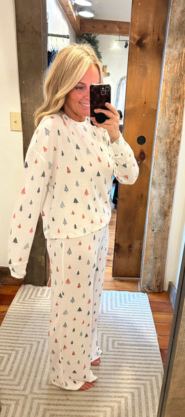 Alpine Tree Brushed Knit Top