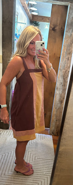 Parker Color-Block Mini Dress