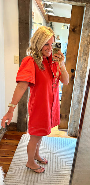 SS Button Down Dress