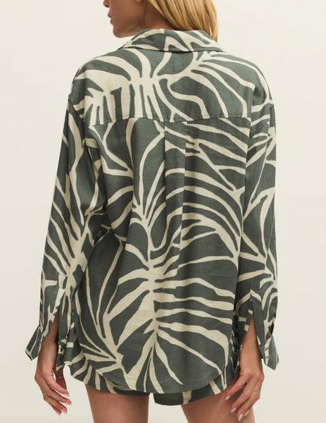 Alfie Tova Palm Linen Top