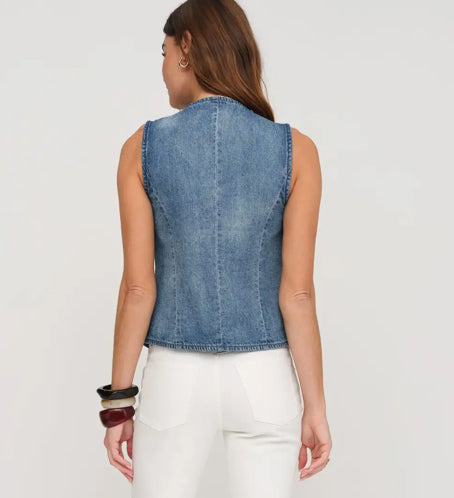 Remington Denim Button Up Vest