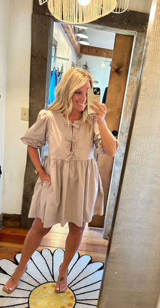 Poplin Mini Dress