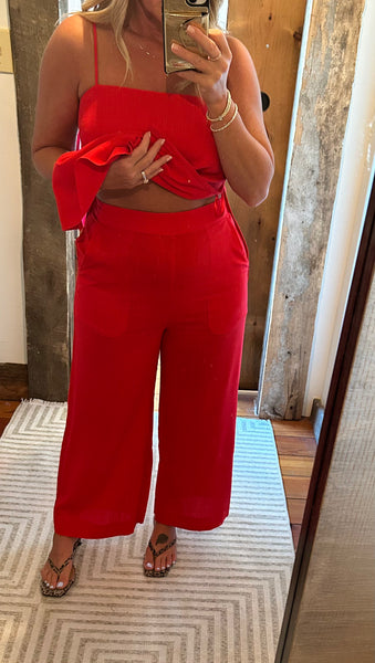 Ryan Linen Wide Leg Pant