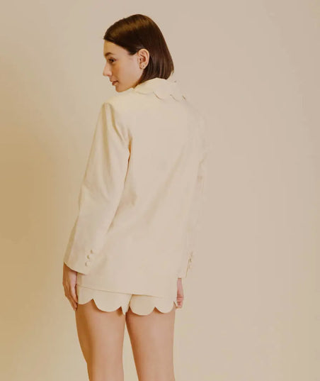 Sicily Scalloped Blazer