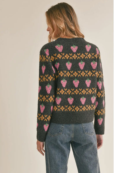 Berry Sweet Knit Sweater
