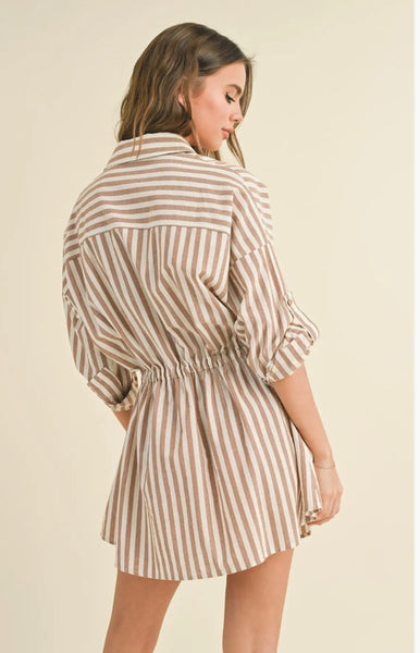 Stripe Shirt Dress