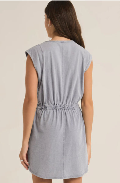 Paxton Knit Denim Jersey Mini Dress