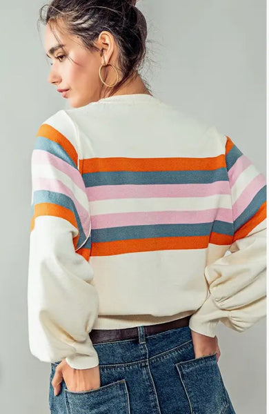 University Striped Pullover