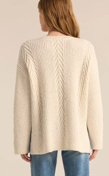 All That Glitters Cable Knit Sweater