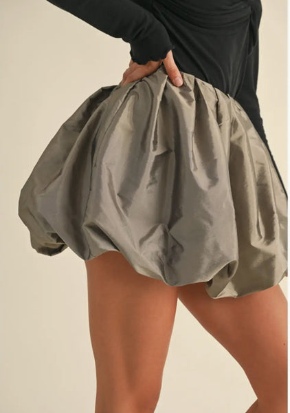 Metallic Balloon Skirt