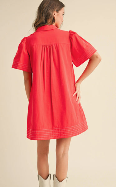 SS Button Down Dress