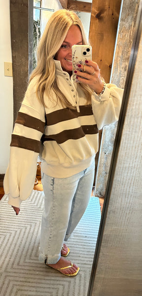 Piper Rugby Stripe Pullover