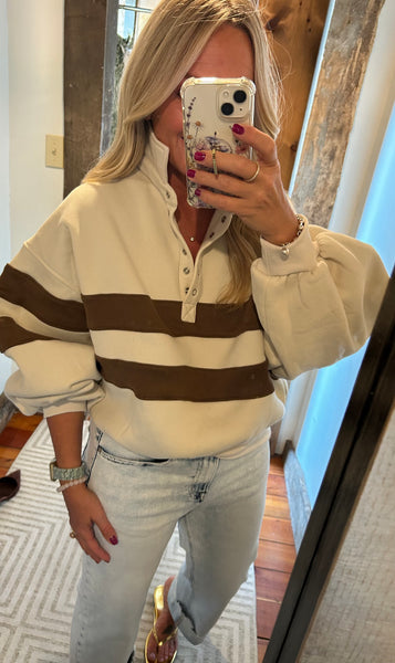 Piper Rugby Stripe Pullover