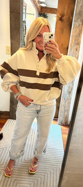 Piper Rugby Stripe Pullover